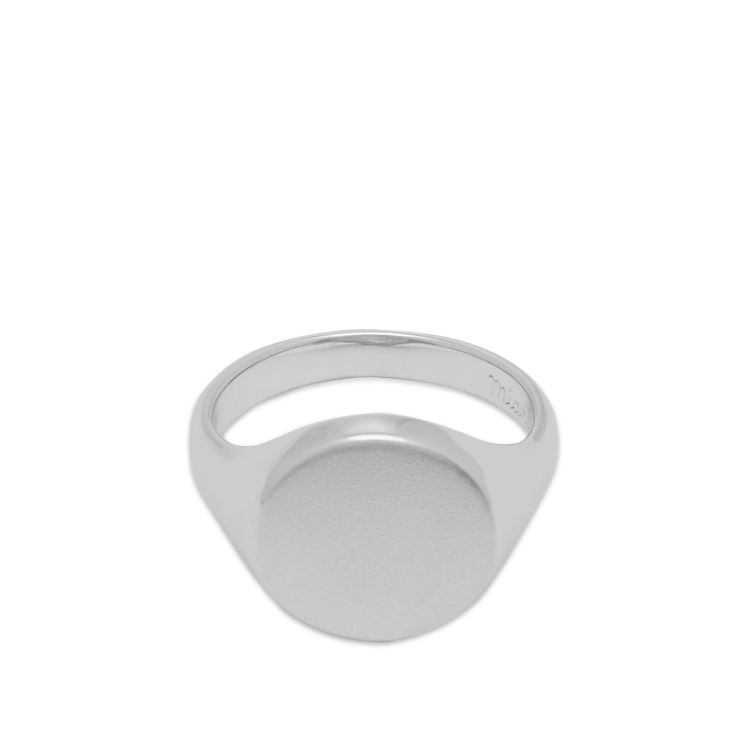 

Кольцо Miansai Miansai Wells Signet Ring, серебряный