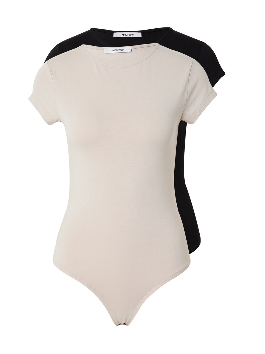 

Боди-рубашка ABOUT YOU Ellinor, цвет Beige/Black