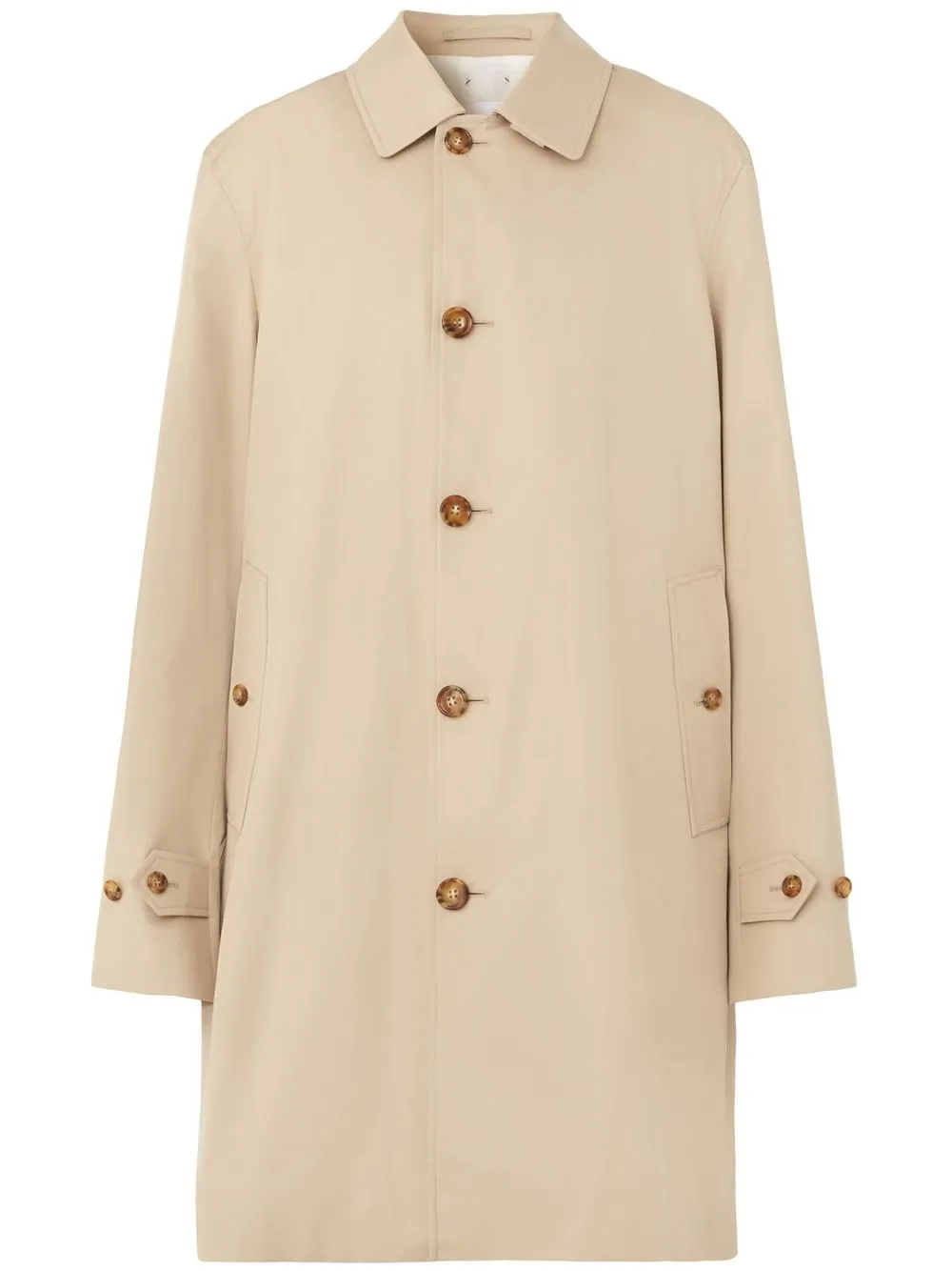 

Однобортное пальто BURBERRY, нейтральный