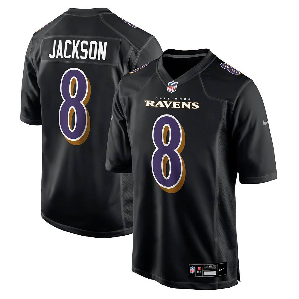 

Мужское джерси Nike Lamar Jackson Black Baltimore Ravens Fashion Game Джерси, цвет Rav Black