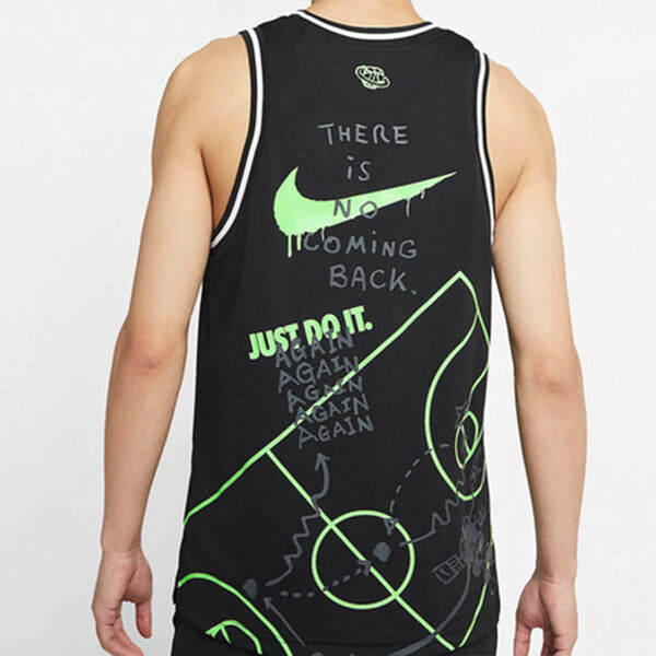 Спортивная футболка dna summer hoops sports top men black Nike, черный — фото 4