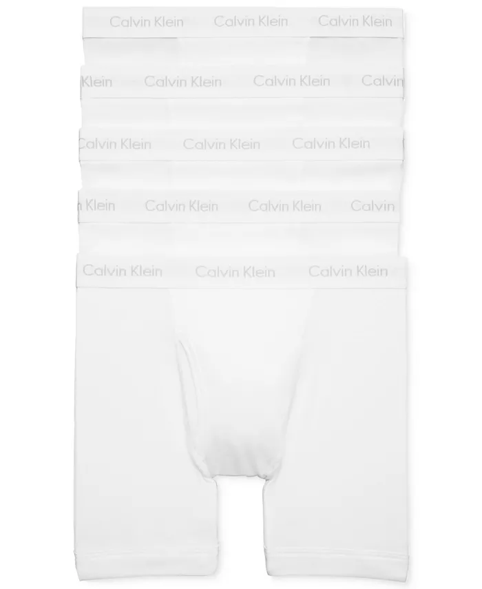 

Мужские классические трусы-боксеры из хлопка, 5 штук Calvin Klein, белый