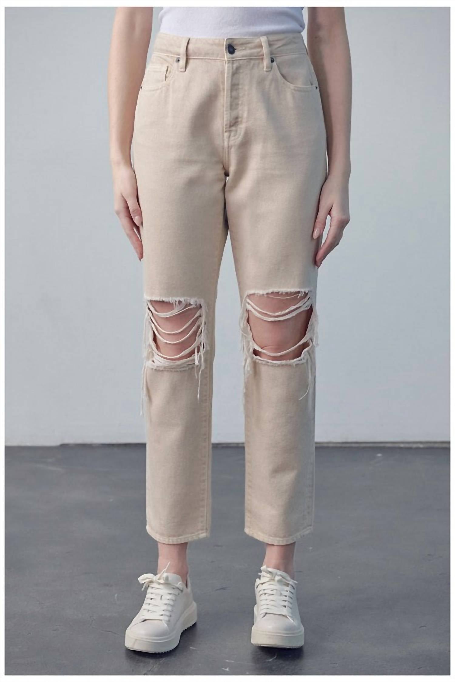 

Прямые джинсы Tracey High Rise в цвете латте HIDDEN, цвет latte