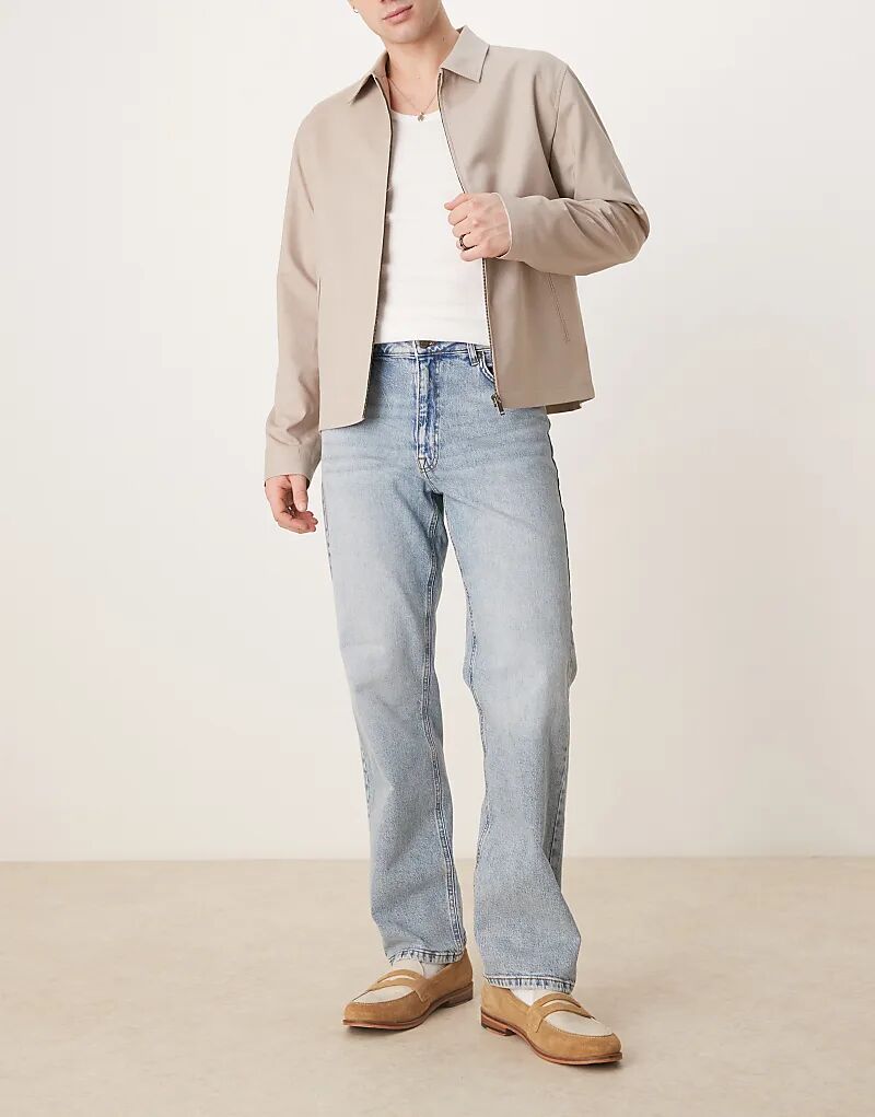 

Прямые джинсы-стрейч с синим оттенком ASOS DESIGN