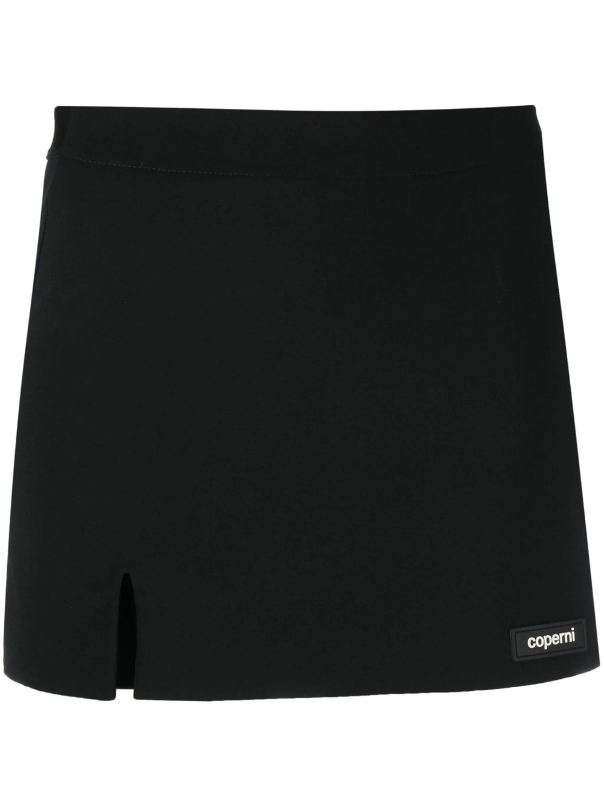 

Юбка-шорты с завышенной талией и логотипом Coperni, черный