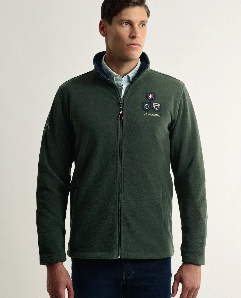 

Мужская флисовая куртка на молнии Valecuatro, хаки