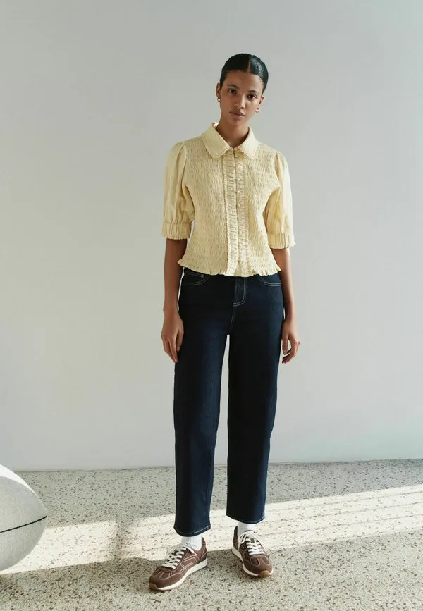 Джинсы средней посадки, длиной до щиколотки, прямого кроя. Next, Denim Rinse — фото 4