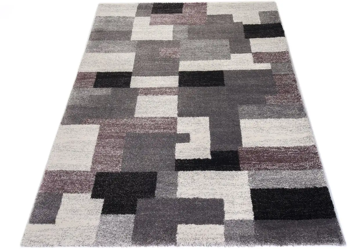 

OCI THE CARPET BRAND "STEADY ALLOVER" ковер, прямоугольный, для гостиной OCI Die Teppichmarke 140х200 см, сиреневый/серый