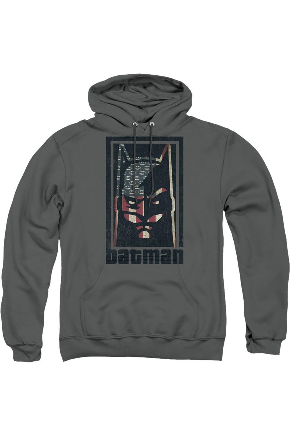 

Batman American Batman Adult Pull Over Hoodie / Толстовка с капюшоном Gildan, цвет charcoal