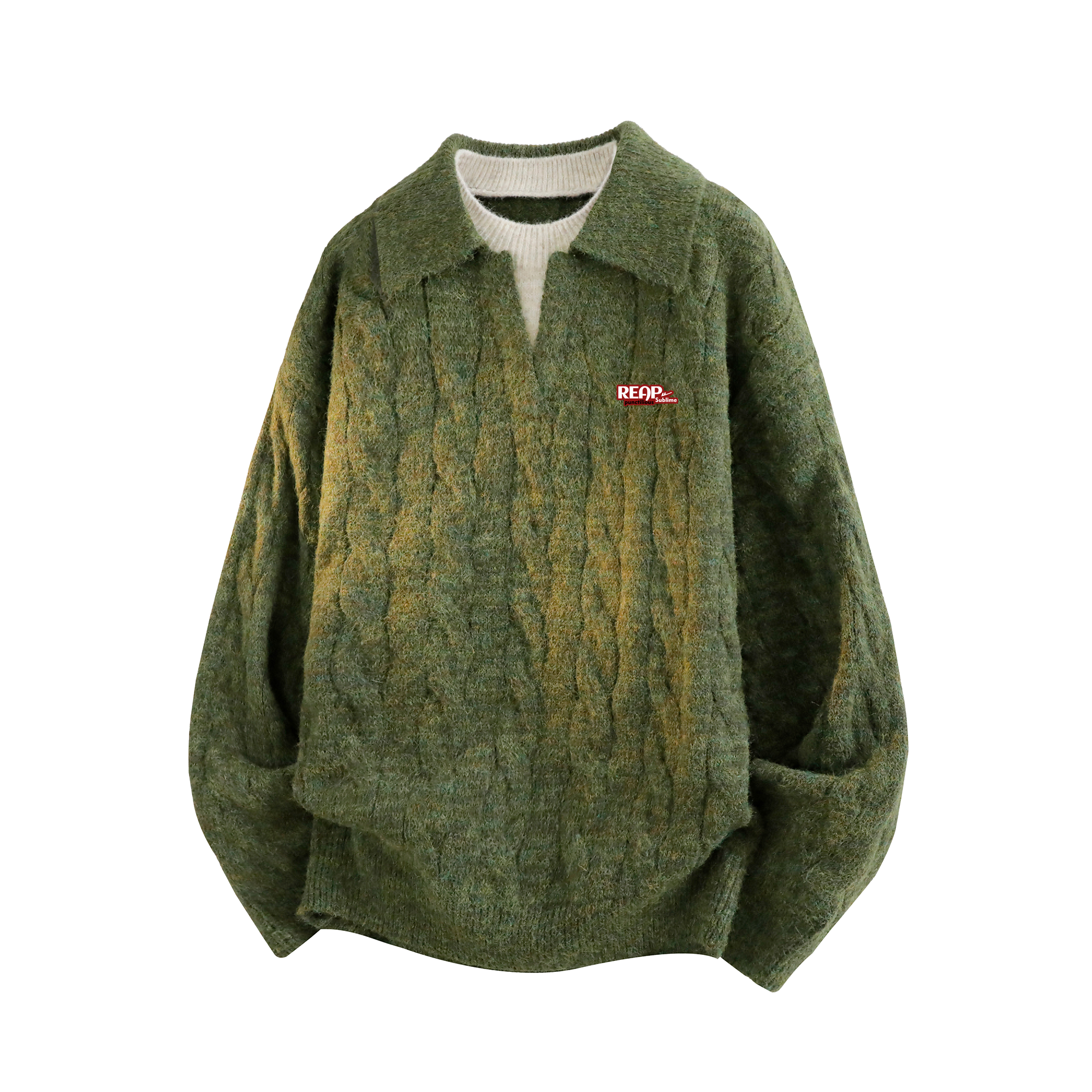 

Свитер Huichao Riding The Wind Collection Unisex WARRIOR, зеленый (diy badge)