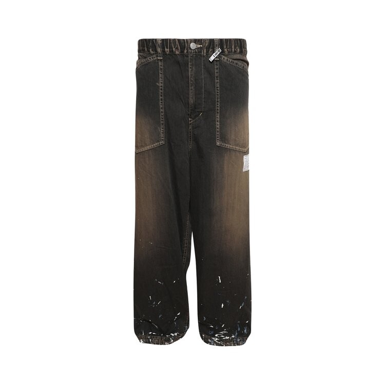 

Джинсы Maison Mihara Yasuhiro Painted Baker Jeans, черный