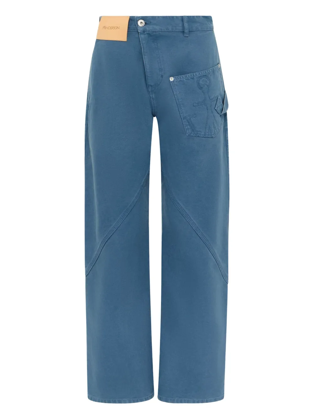 

Брюки Twisted Workwear с нашивкой JW ANDERSON, синий
