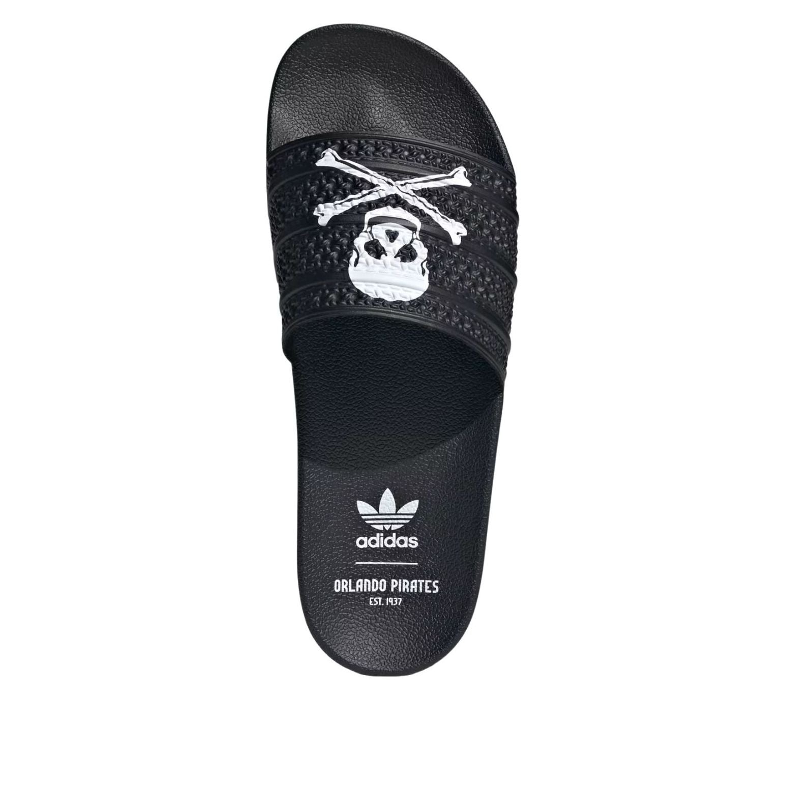 Шлепанцы Adidas x Orlando Pirates Adilette 'Core Black Cloud White' — фото 4