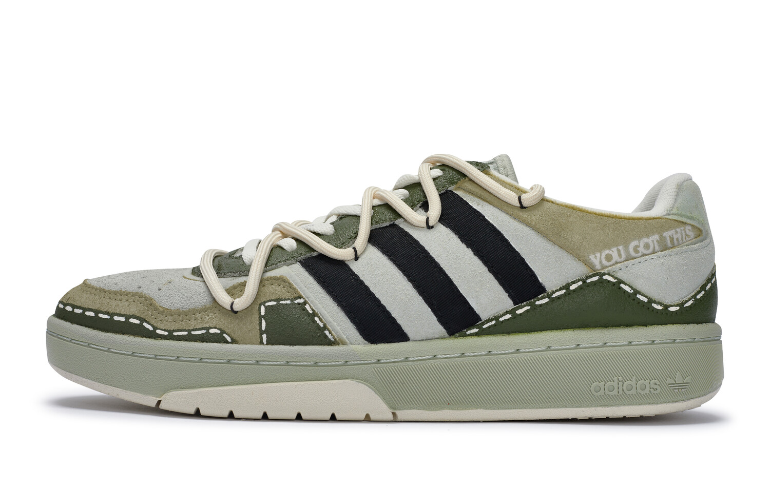 Кроссовки adidas originals Courtic Lifestyle Shoes Unisex Low-top Neutral Olive/Medium Olive/Light Bone/Black, черный