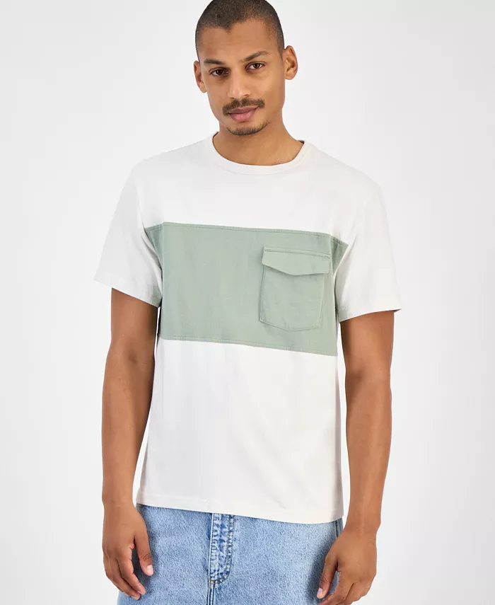 

Мужская футболка Utility Colorblocked Sun + Stone, белый