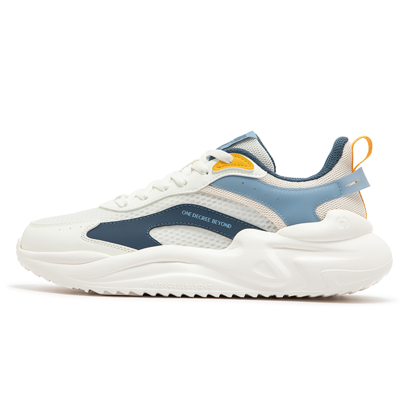 

361° Нескользящие и дышащие низкие повседневные туфли для мужчин, белые, синие