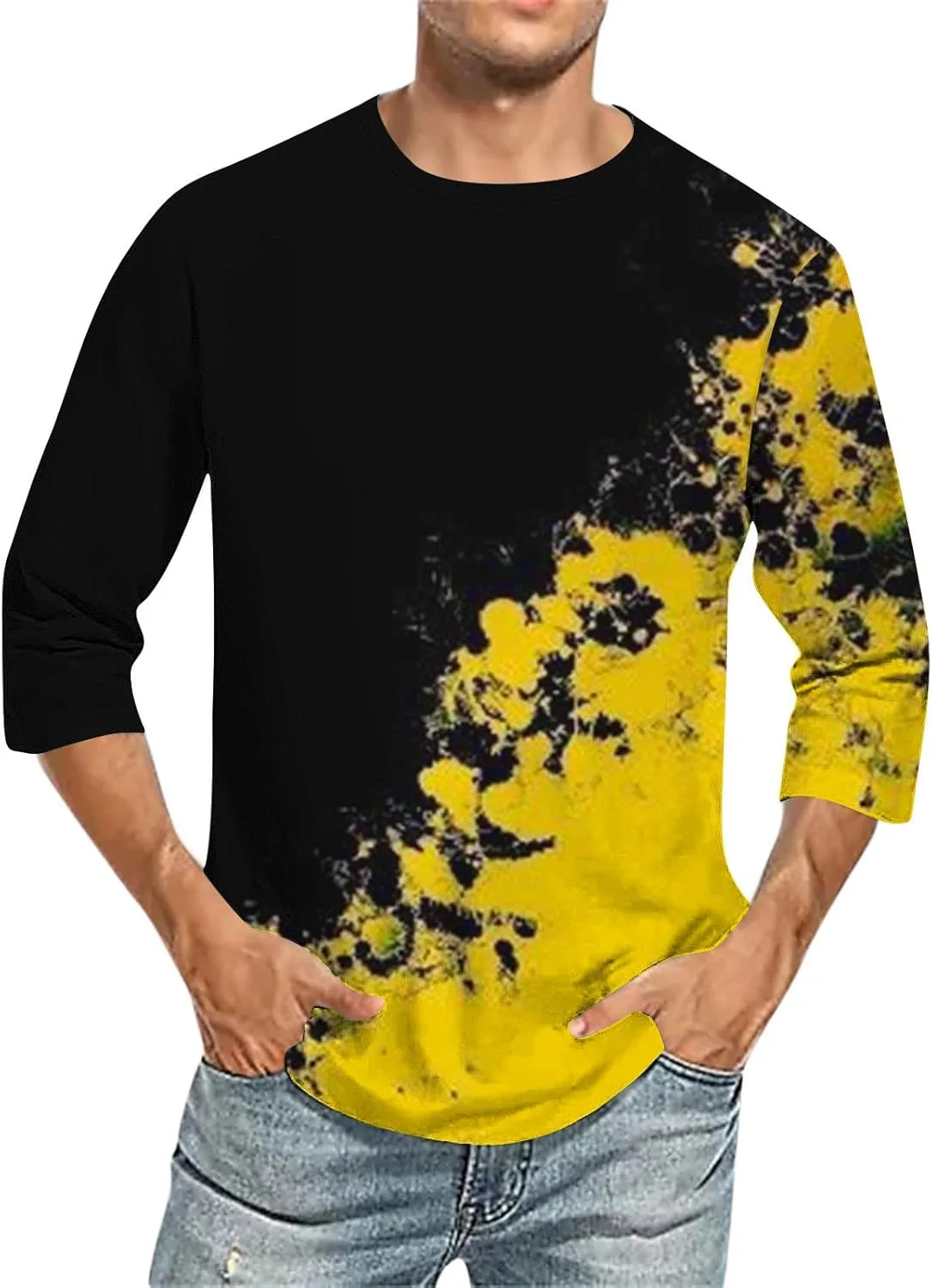 Футболка мужская Gradient Color с 3/4 рукавом