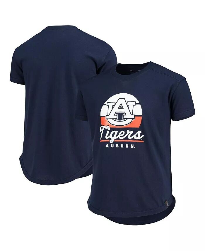 

Темно-синяя футболка Auburn Tigers для больших девочек Under Armour, синий