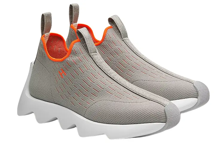 Обувь для образа жизни женская низкая серая Hermes — фото 3