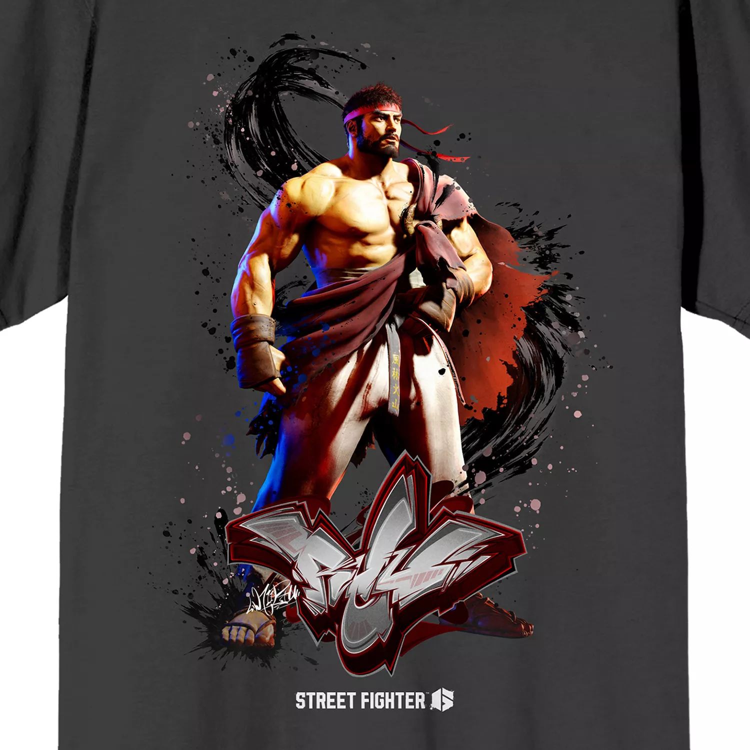 

Мужская футболка Street Fighter VI Ryu с рисунком Licensed Character