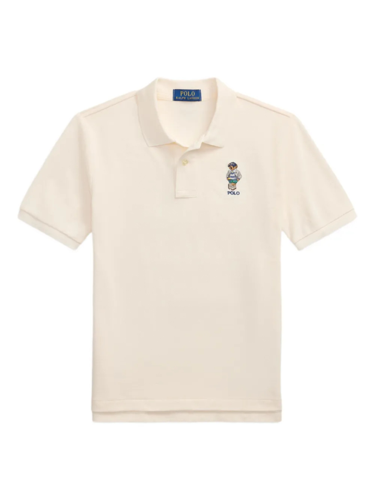 

POLO RALPH LAUREN KIDS рубашка поло Polo Bear, нейтральный