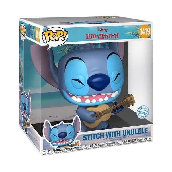 

Забавная поп-фигурка! Лило и Стич Джамбо Поп! укулеле 25 см Funko POP!