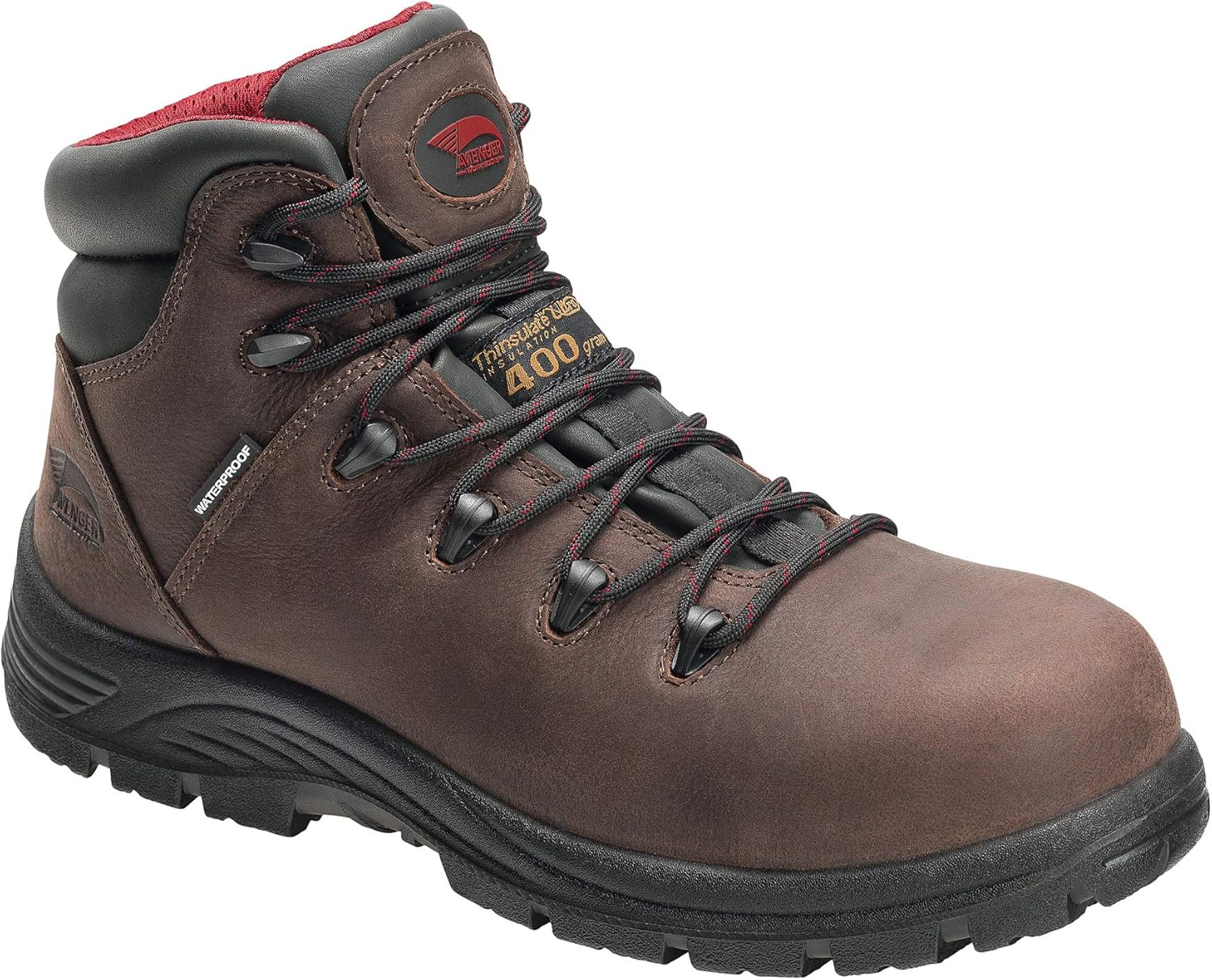 

Мужские рабочие ботинки FSI FOOTWEAR SPECIALTIES INTERNATIONAL A7228 Framer, высота 15 см, кожаный композитный носок, утеплитель 400 г, для промышленности и строительства, коричневый