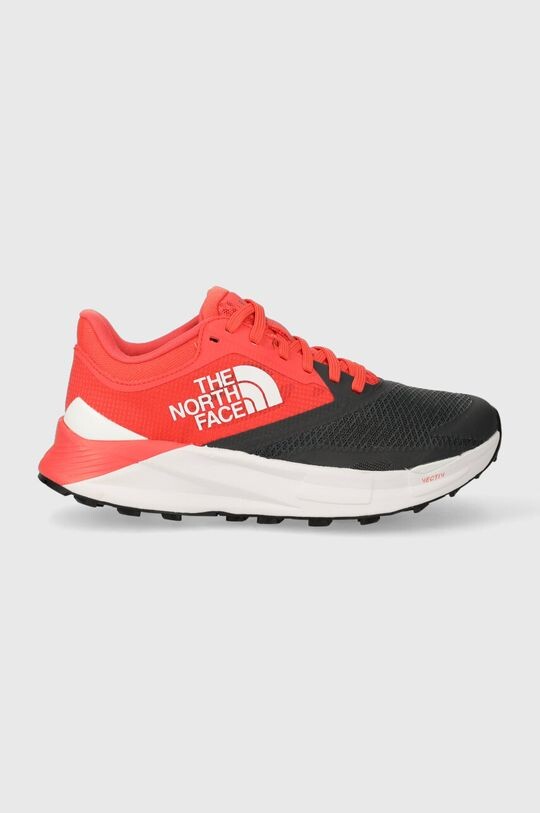 Женские кроссовки The North Face сетчатые комбинированные, оранжево-черный