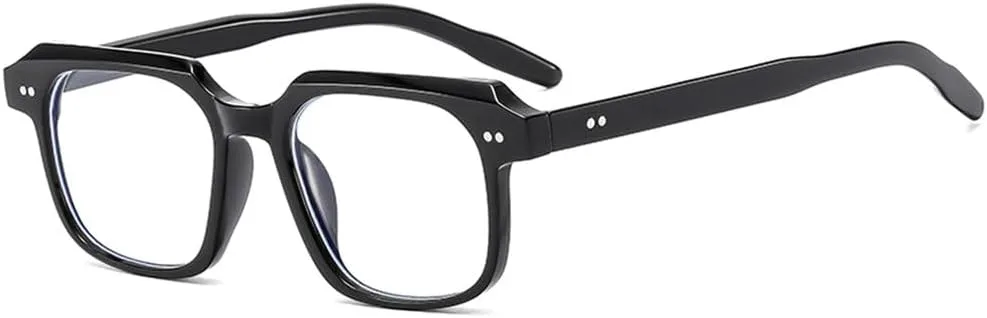 

Солнцезащитные очки в ретро-стиле, простая квадратная оправа, персонализированные классические солнцезащитные очки для женщин 2027 года MTZJH, Black Clear