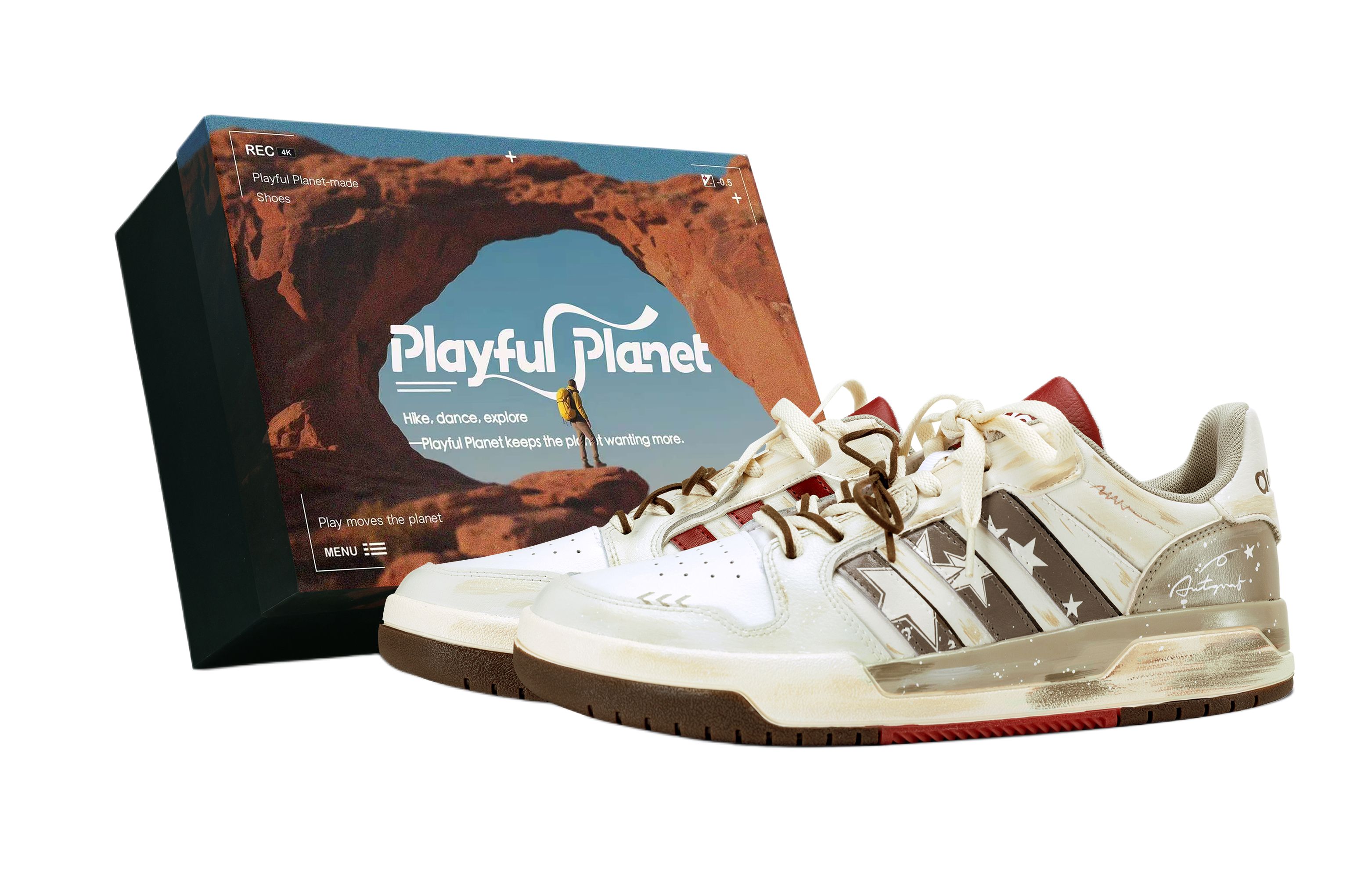 

Entrap устойчивые к истиранию низкие кроссовки для скейтбординга unisex Adidas Neo, бежевый/коричневый