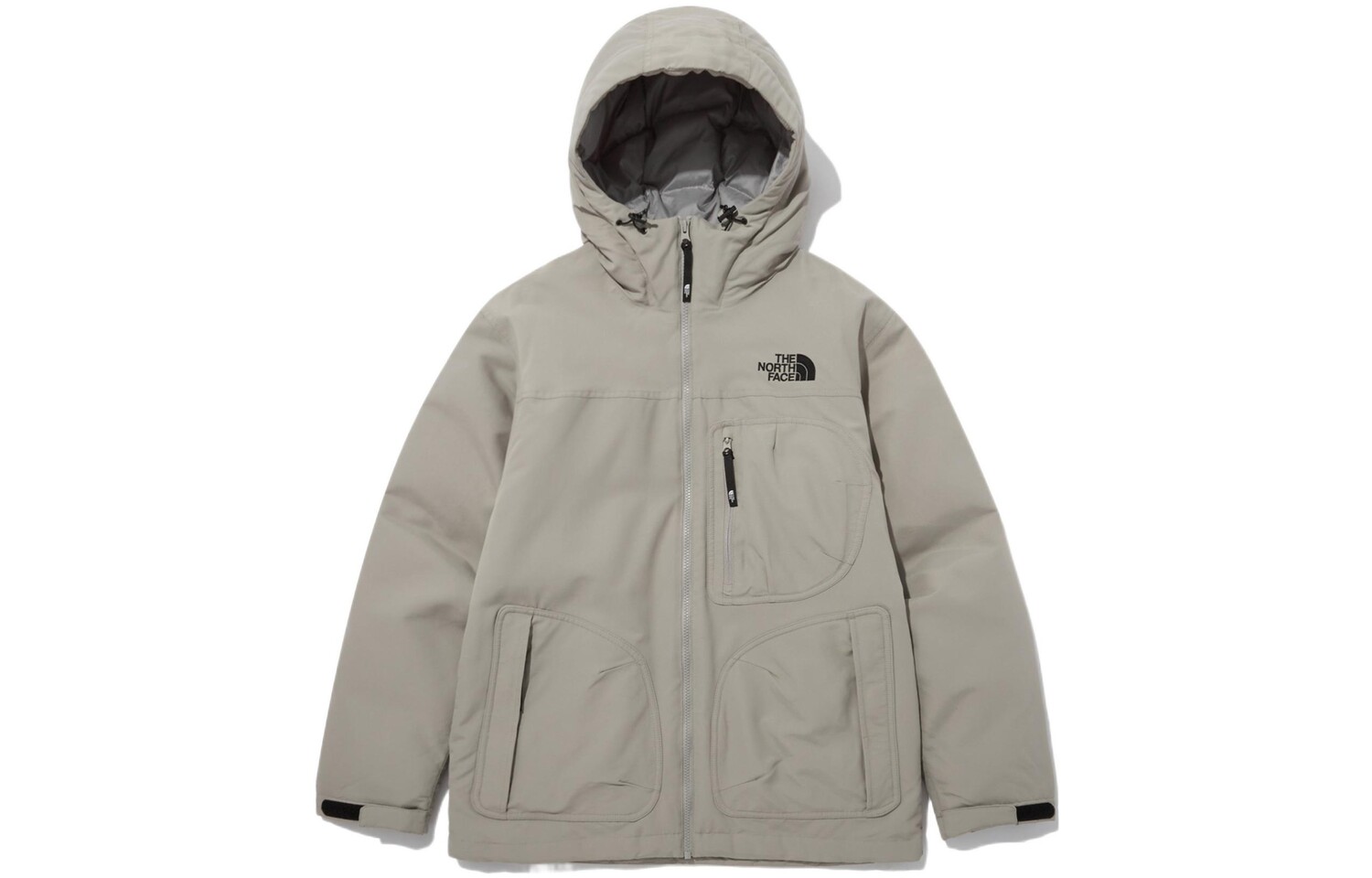 

Стеганая куртка унисекс серая The North Face, серый