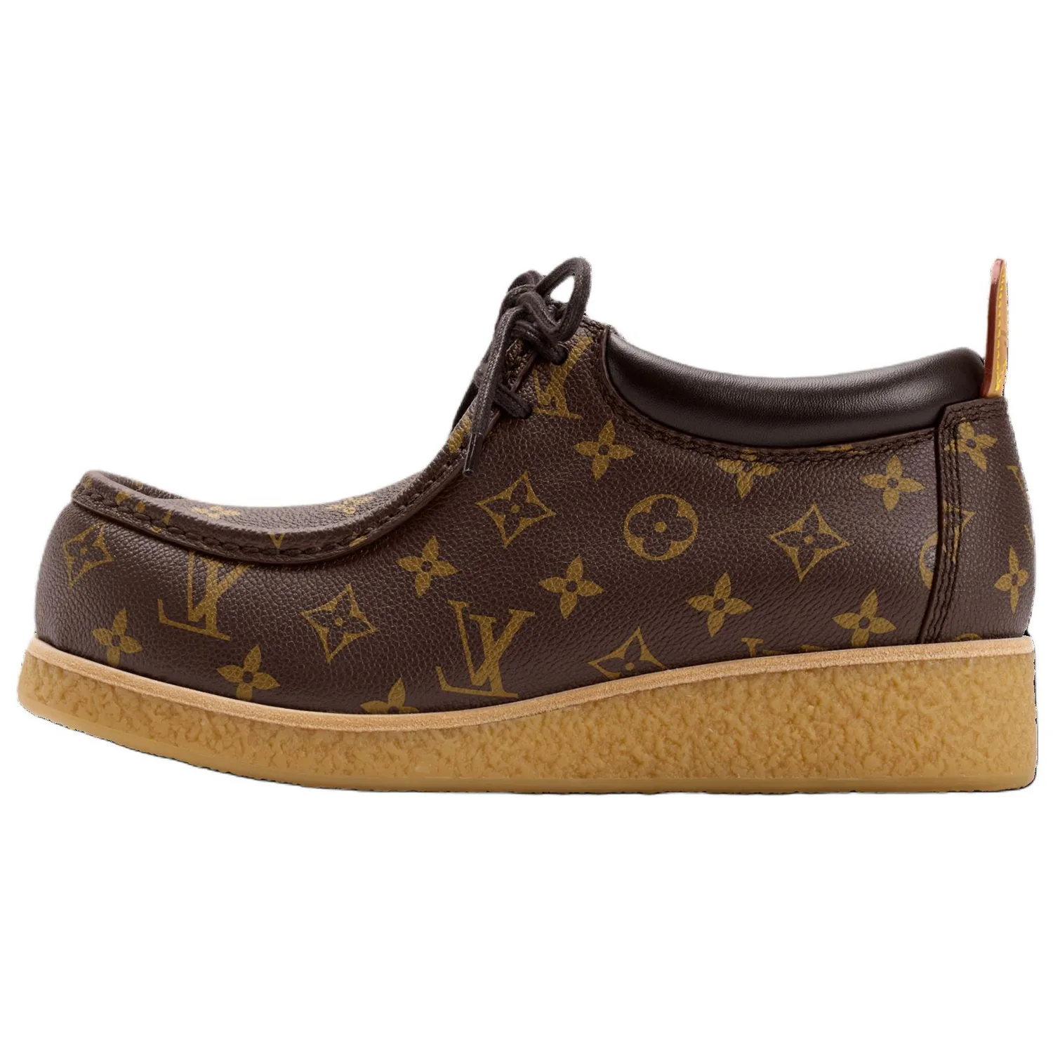 LOUIS VUITTON Повседневные кожаные туфли Bubble Gum мужские коричневые