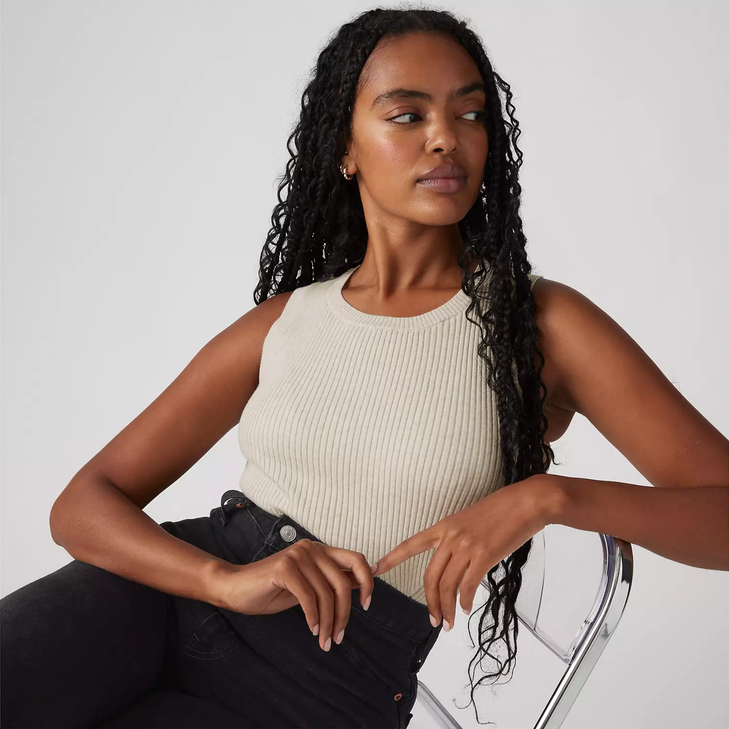 

Топ Ocean Levi's, цвет Oatmeal Heather - White