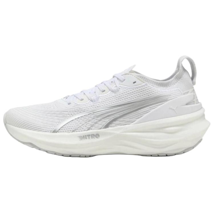 

PUMA ForeverRun NITRO II Slip Resistant Abrasion Resistant Low top Casual Running Shoes Men's White