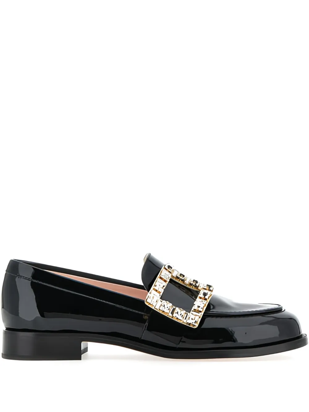 Лоферы с декоративной пряжкой Roger Vivier, черный