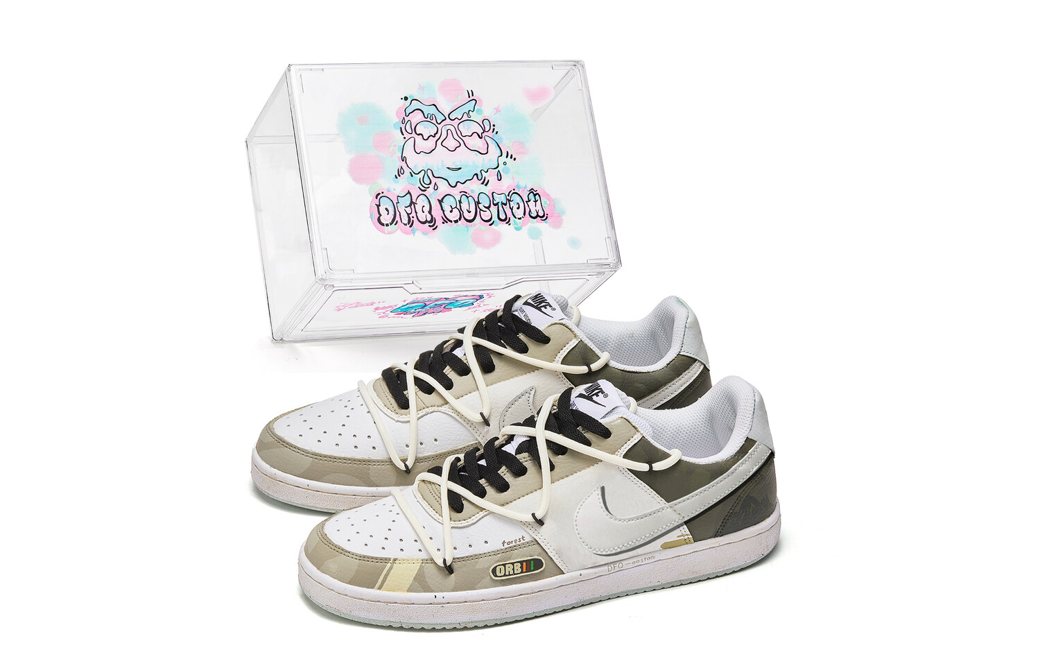 

Кроссовки Nike Court Vision 1 Skateboarding Shoes Men Low-top Gray/Brown, серый