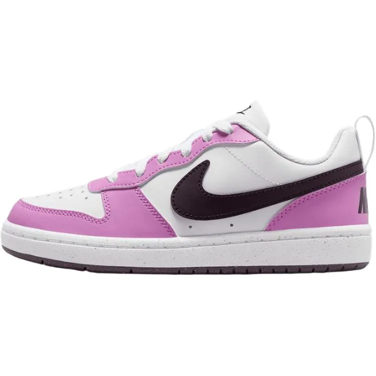 Nike Кроссовки для скейтбординга Court Borough Low top для детей розовые белые