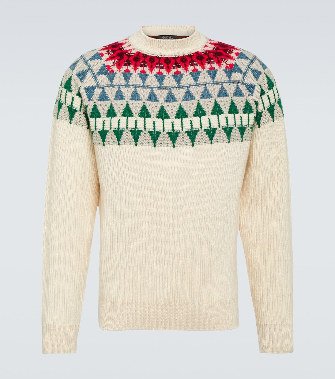 

Кашемировый свитер Noel Fair Isle Loro Piana, красный