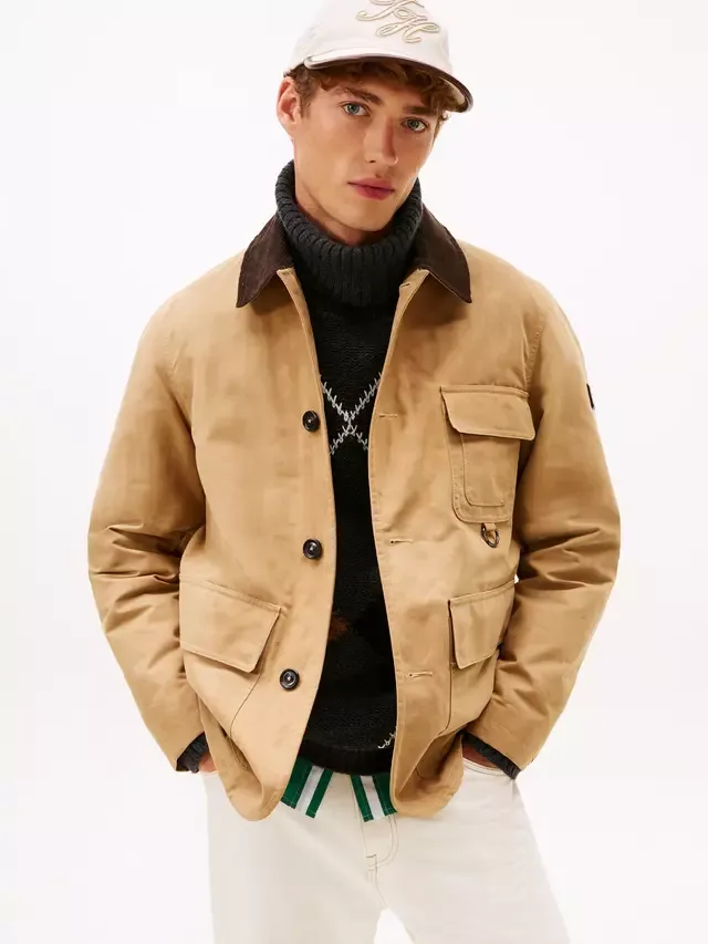 Куртка из вощеного хлопка в стиле сарай, сафари Tommy Hilfiger