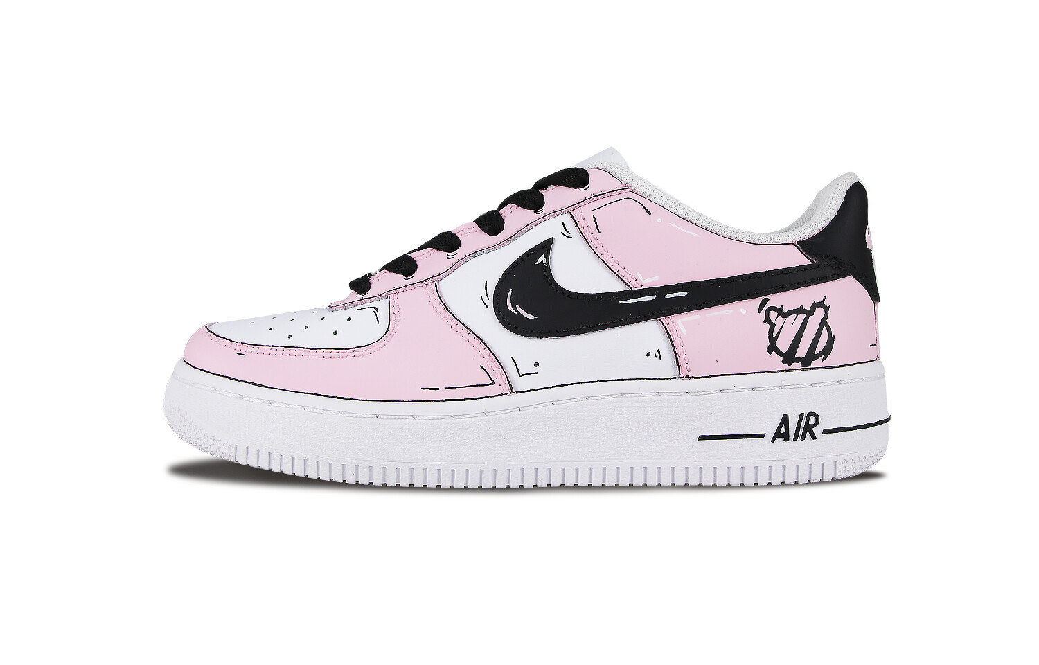 

Кроссовки для скейтбординга Air Force 1 женские, низкие, черный Nike