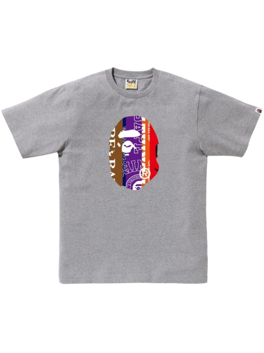 

Футболка Fans Scarf Ape Head A BATHING APE, серый