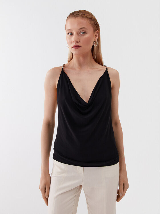 

Топ стандартного кроя Patrizia Pepe, черный