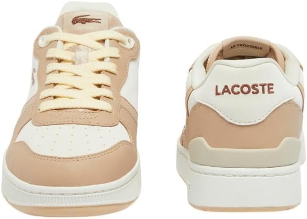 Мужские кроссовки Lacoste T-Clip, слоновая кость/коричневый/светло-коричневый — фото 2