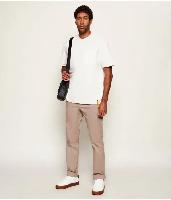 Футболка C-Tames 180 BOSS X STEIFF relaxed fit Boss, экрю — фото 2