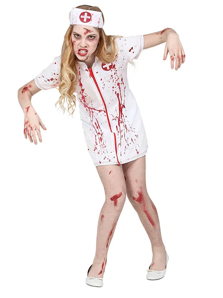 Костюм Zombie Krankenschwester Widmann, белый/красный — фото 3