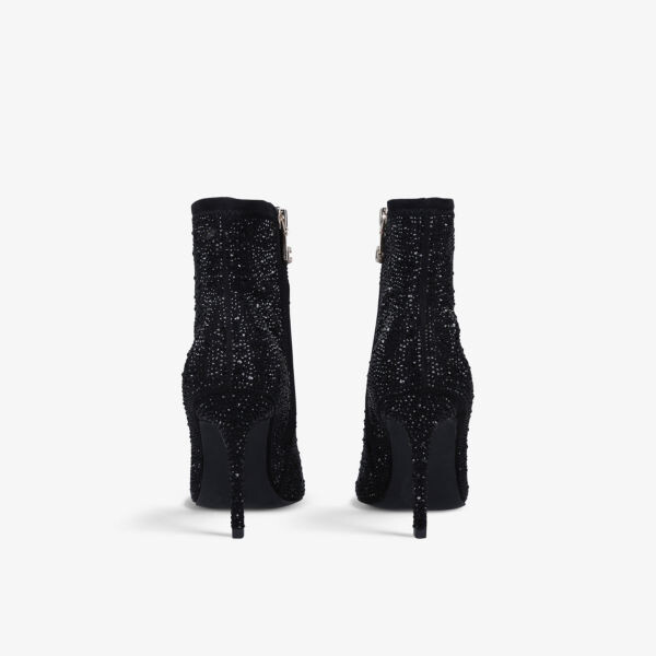 Плетеные туфли-лодочки Lovebird, украшенные драгоценными камнями Carvela, черный — фото 4