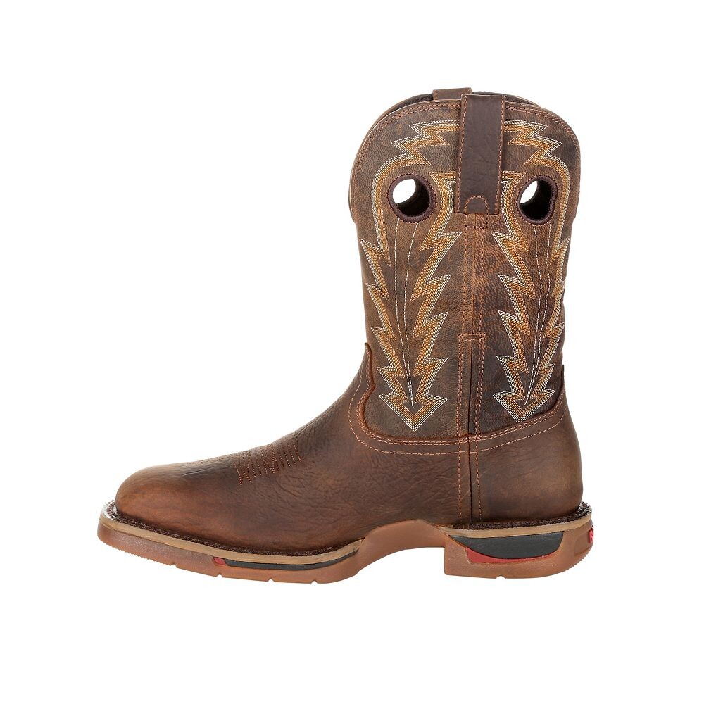 Мужские водонепроницаемые ботинки в стиле вестерн Rocky Long Range, цвет Distressed Brown — фото 3