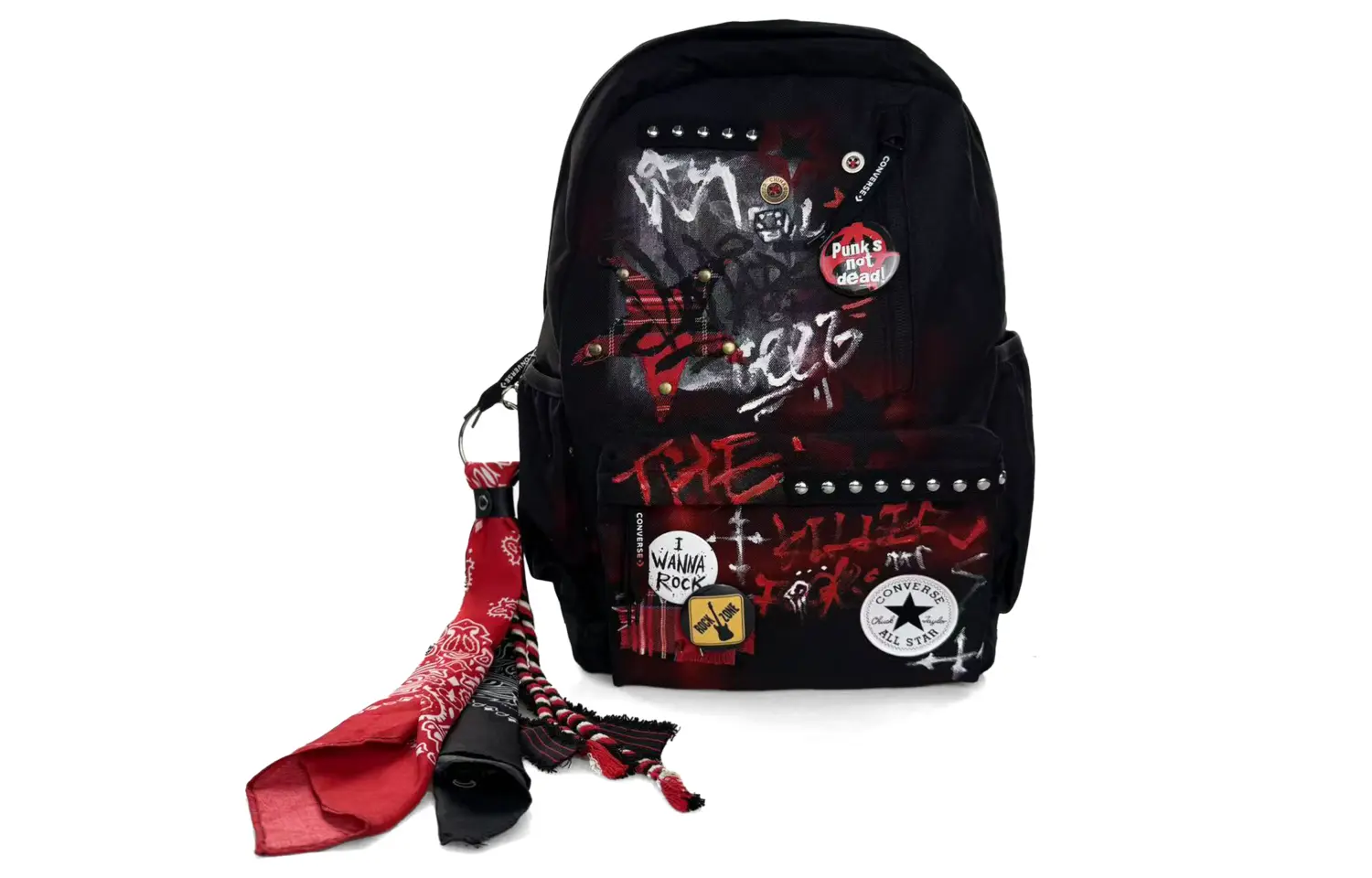 

Converse Полиэстеровый рюкзак средний унисекс черный, Black