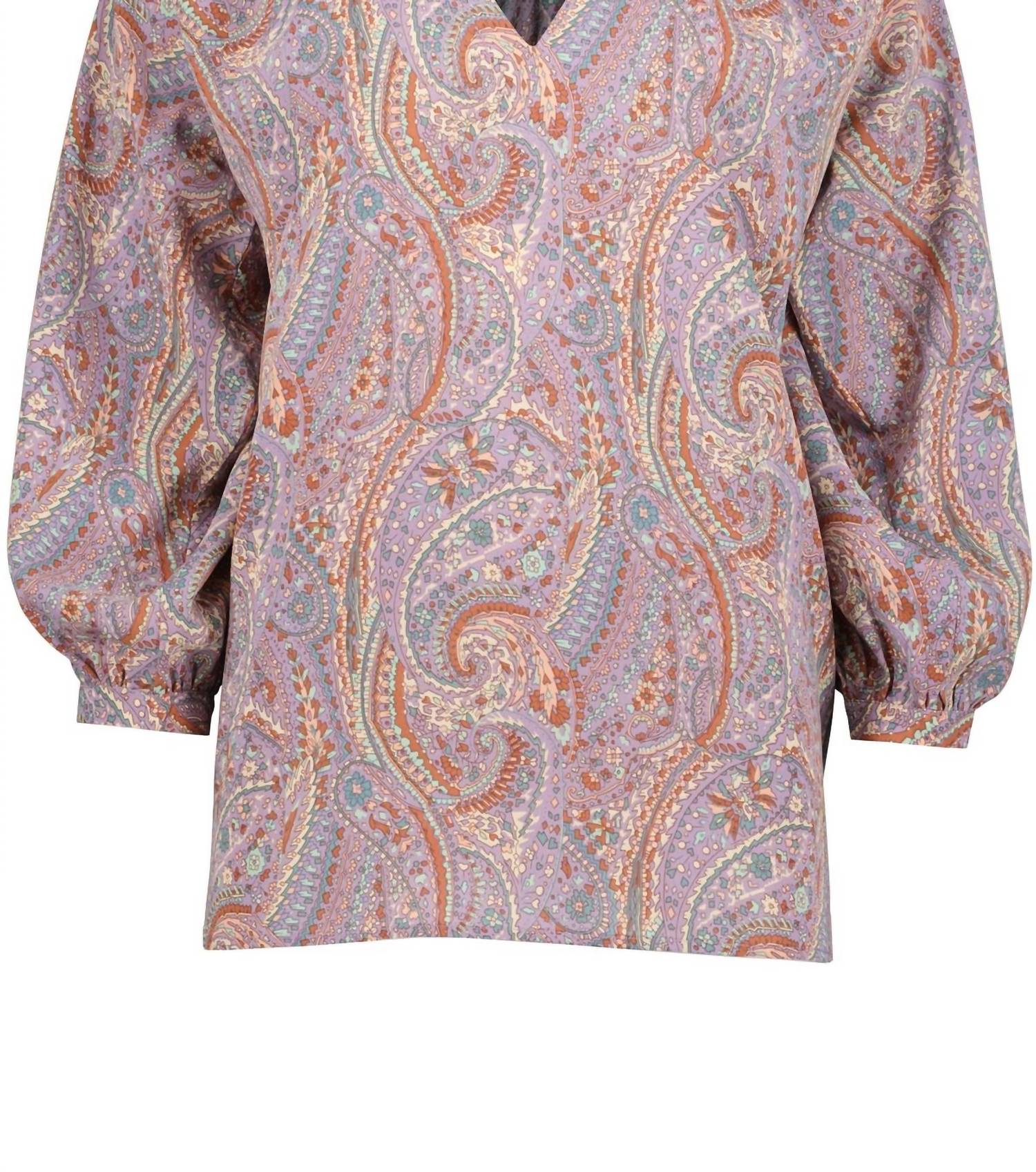 

Блузка Zoe Smocked In Dusk Paisley bishop + young