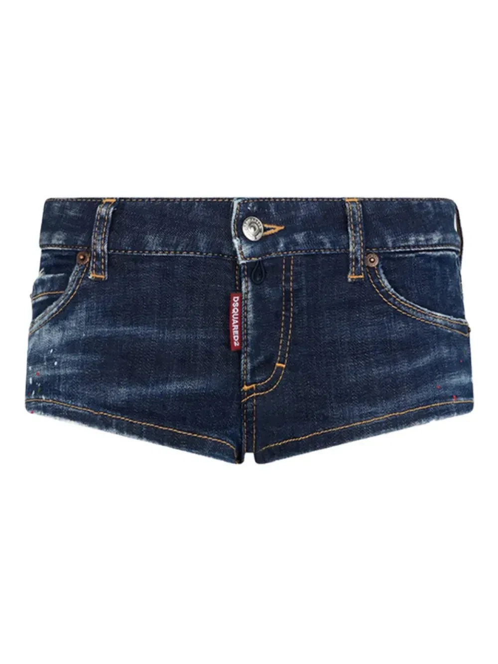 Короткие шорты с поясом DSQUARED2, синий